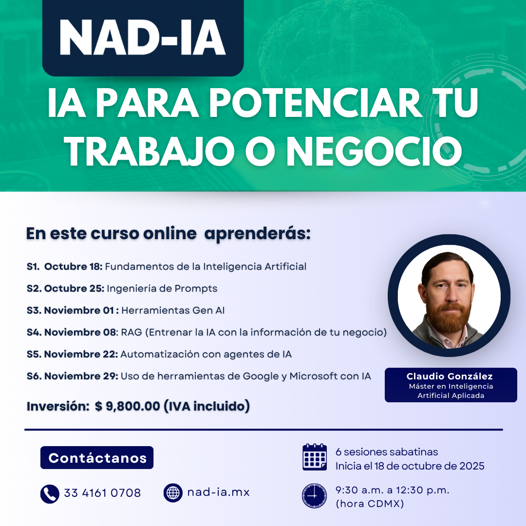 Curso IA para potenciar tu trabajo o negocio